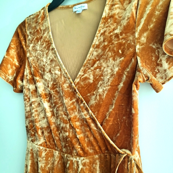 Crushed Velvet mini Dress - Picture 4 of 4